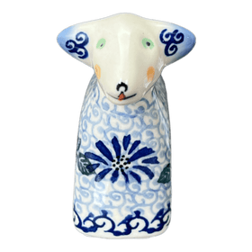 Polish Pottery Lamb Figurine (Dreamy Blue) | GZW22-PT Additional Image at PolishPotteryOutlet.com