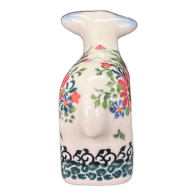 Polish Pottery Lamb Figurine (Red & Orange Dream) | GZW22-UHP Additional Image at PolishPotteryOutlet.com