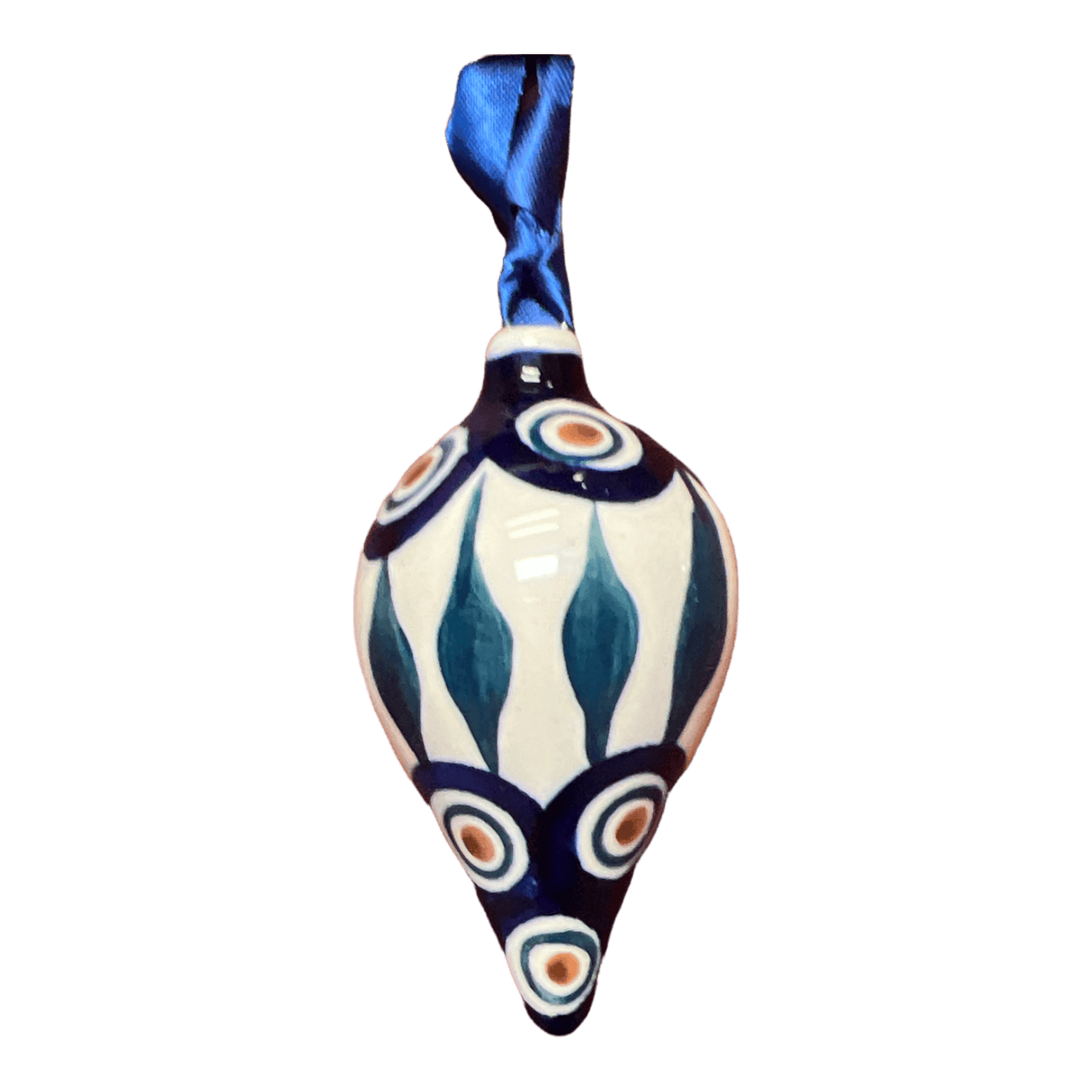 Ornament, Teardrop in "Peacock" by Manufaktura | K027T-54