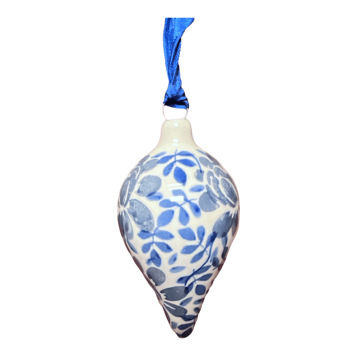 Ornament, Teardrop in "English Blue" by Manufaktura | K027U-AS53