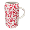 Polish Pottery 1.25 Liter Bavarian Tankard (Rose - Floribunda) | K053U-GZ32 at PolishPotteryOutlet.com