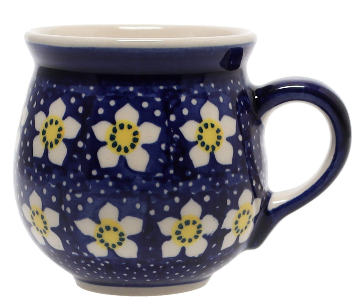 Mug, Belly Mug, Small, 7 oz in "Paperwhites" by Manufaktura | K067T-TJP