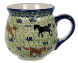 Mug, Belly Mug, Small, 7 oz in "On the Range" by Manufaktura | K067U-INK2