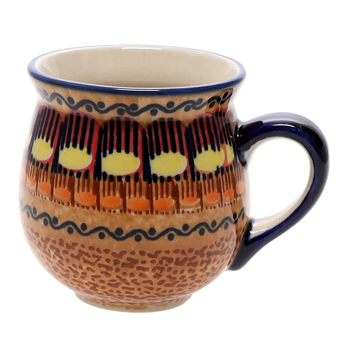 Mug, Belly Mug, Small, 7 oz in "Desert Sunrise" by Manufaktura | K067U-KLJ