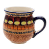 Polish Pottery Small Belly Mug (Desert Sunrise) | K067U-KLJ at PolishPotteryOutlet.com
