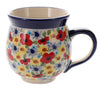 Polish Pottery Large Belly Mug (Sunlit Blossoms) | K068S-AS62 at PolishPotteryOutlet.com