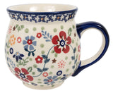 Mug, Belly Mug, 16oz Large in "Full Bloom" by Manufaktura | K068S-EO34