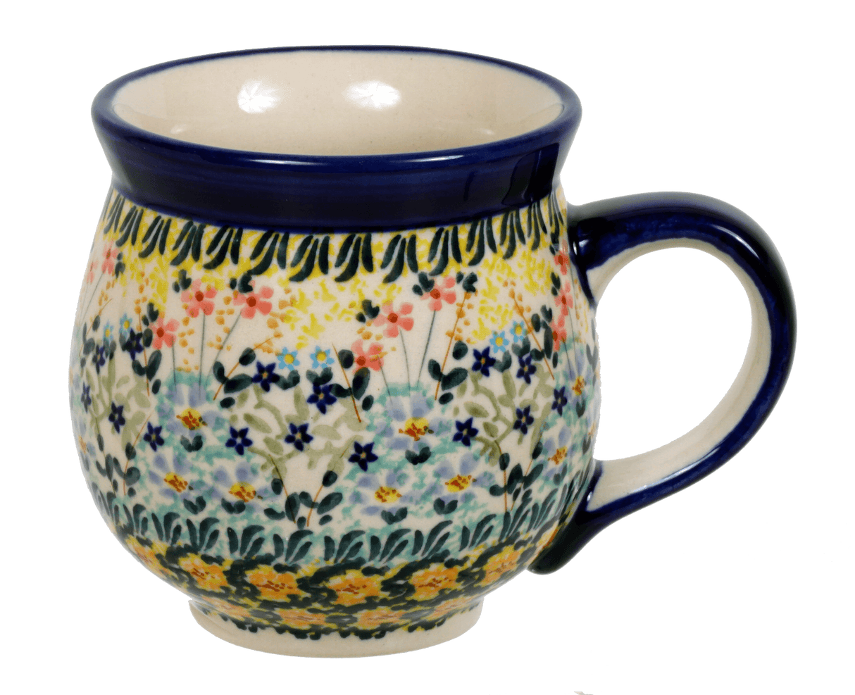 Mug, Belly Mug, 16oz Large in "Sunny Bouquet" by Manufaktura | K068S-JZ40