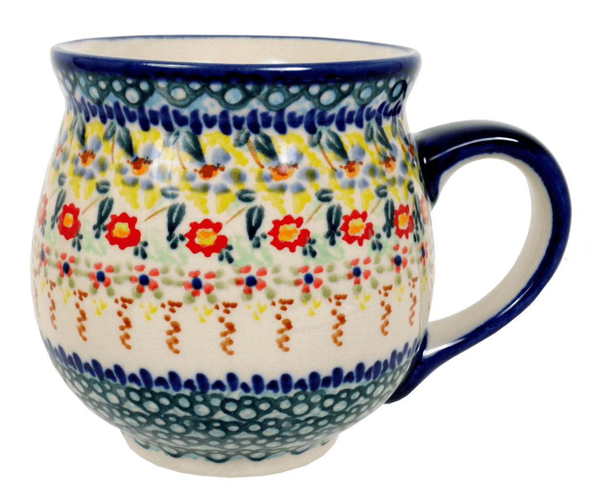 Mug, Belly Mug, 16oz Large in "Sunny Border" by Manufaktura | K068S-JZ41