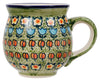 Polish Pottery Mug, Belly Mug, 16oz Large in "Amsterdam" by Manufaktura | K068S-LK at PolishPotteryOutlet.com