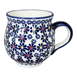 Mug, Belly Mug, 16 oz Large in "Field of Daisies" by Manufaktura | K068S-S001