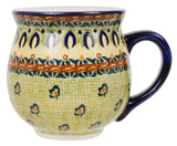 Mug, Belly Mug, 16oz Large in "Baltic Garden" by Manufaktura | K068S-WKB