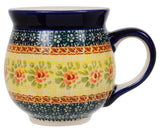 Mug, Belly Mug, 16oz Large in "Bountiful Blossoms" by Manufaktura | K068S-WKLZ