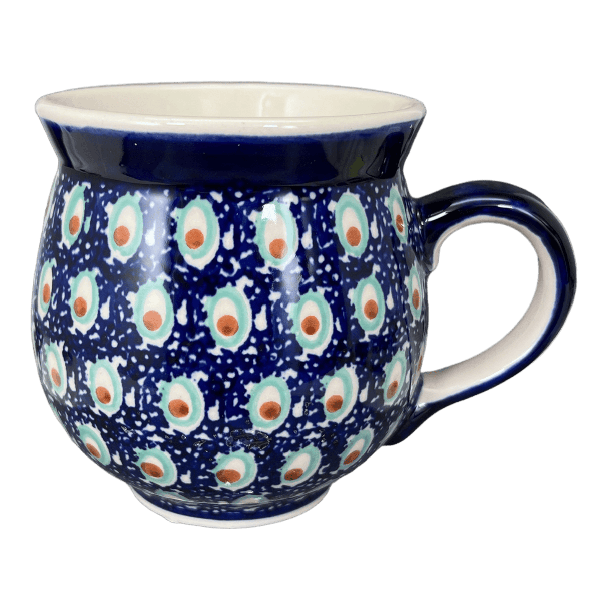 Mug, Belly Mug, 16oz Large in "Fish Eyes" by Manufaktura | K068T-31