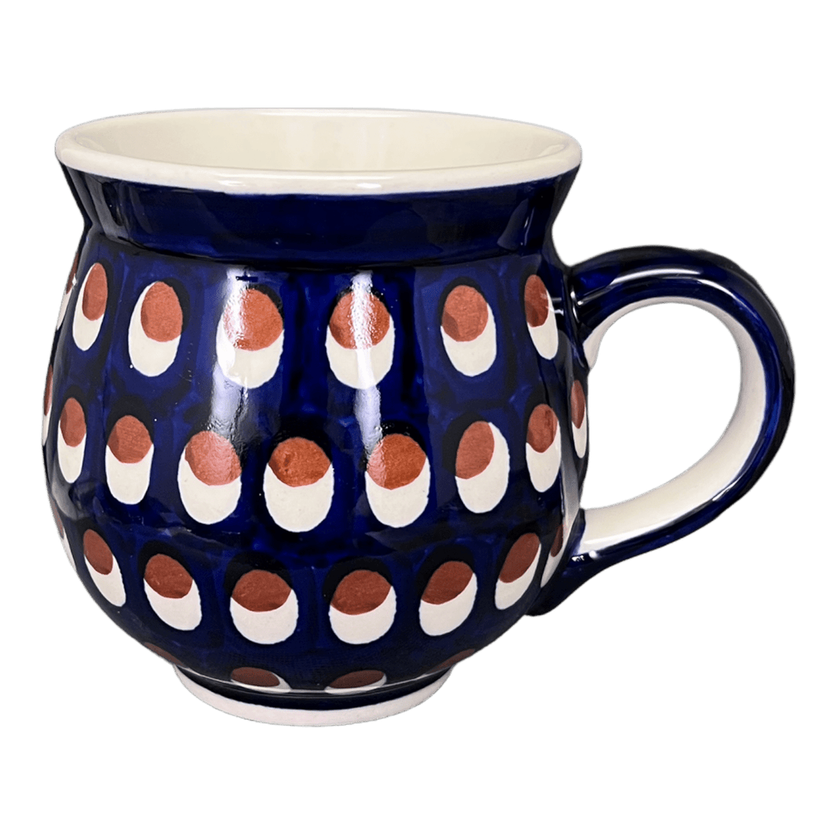 Mug, Belly Mug, 16oz Large in "Pheasant Feathers" by Manufaktura | K068T-52