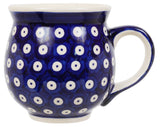 Mug, Belly Mug, 16 oz Large in "Dot to Dot" by Manufaktura | K068T-70A