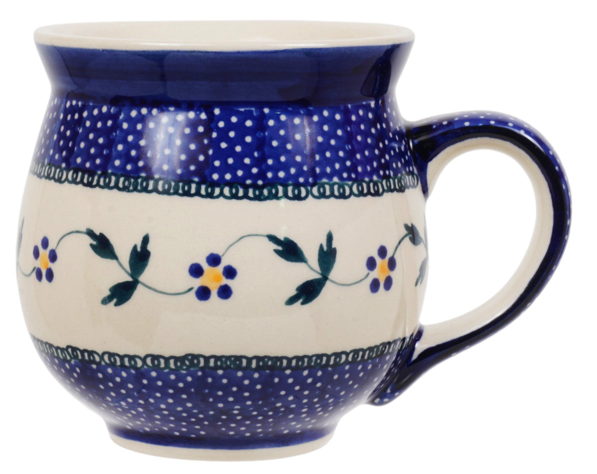 Mug, Belly Mug, 16oz Large in "Morning Glory" by Manufaktura | K068T-GI