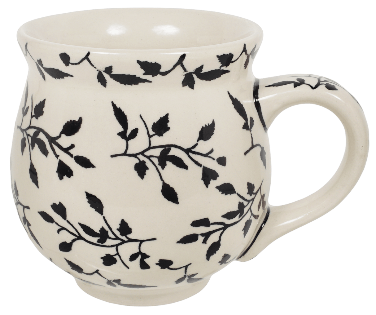 Mug, Belly Mug, 16oz Large in "Black Spray" by Manufaktura | K068T-LISC