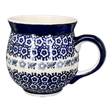 Mug, Belly Mug, 16 oz Large in "Butterfly Border" by Manufaktura | K068T-P249