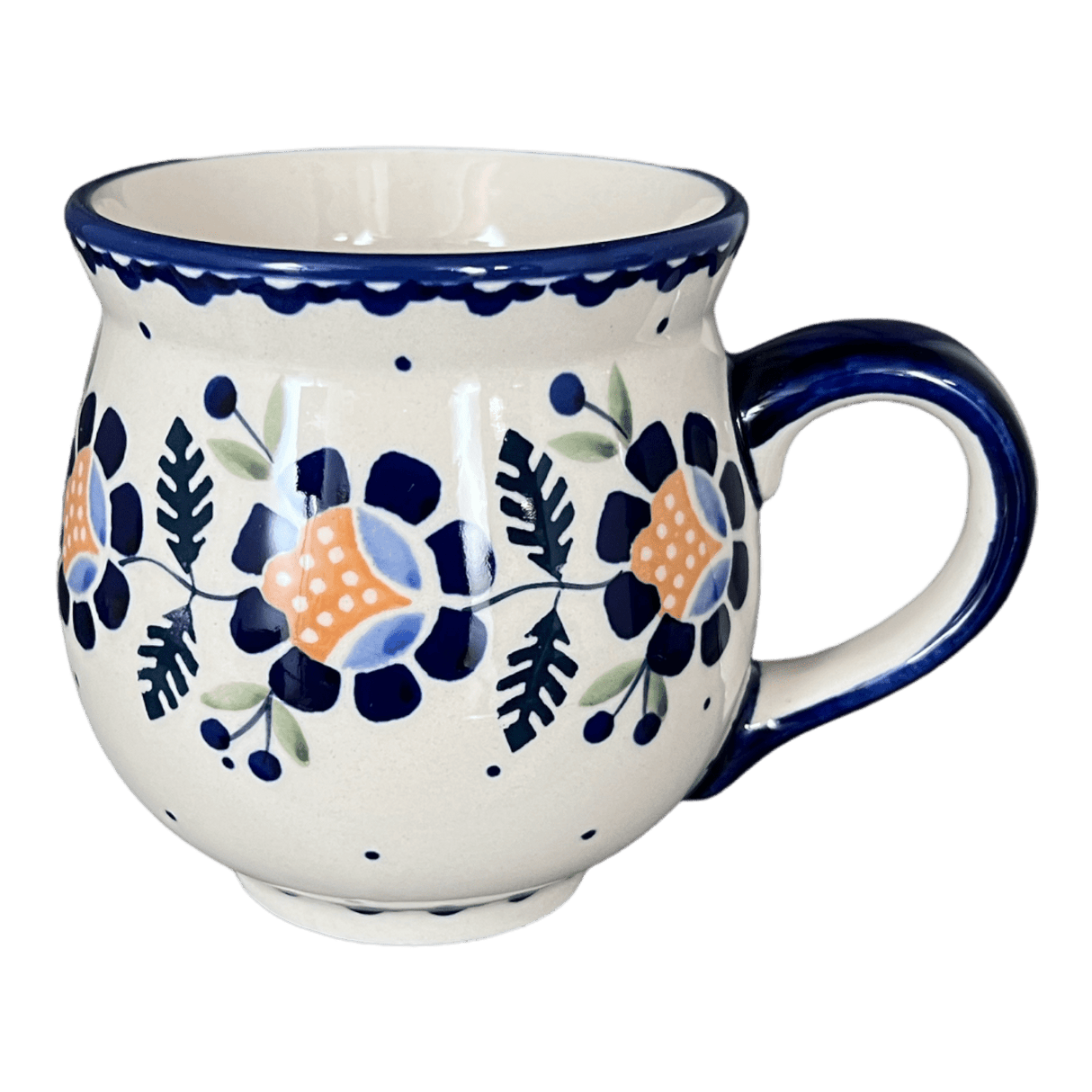 Mug, Belly Mug, 16 oz Large in "Cornflower" by Manufaktura | K068T-RU