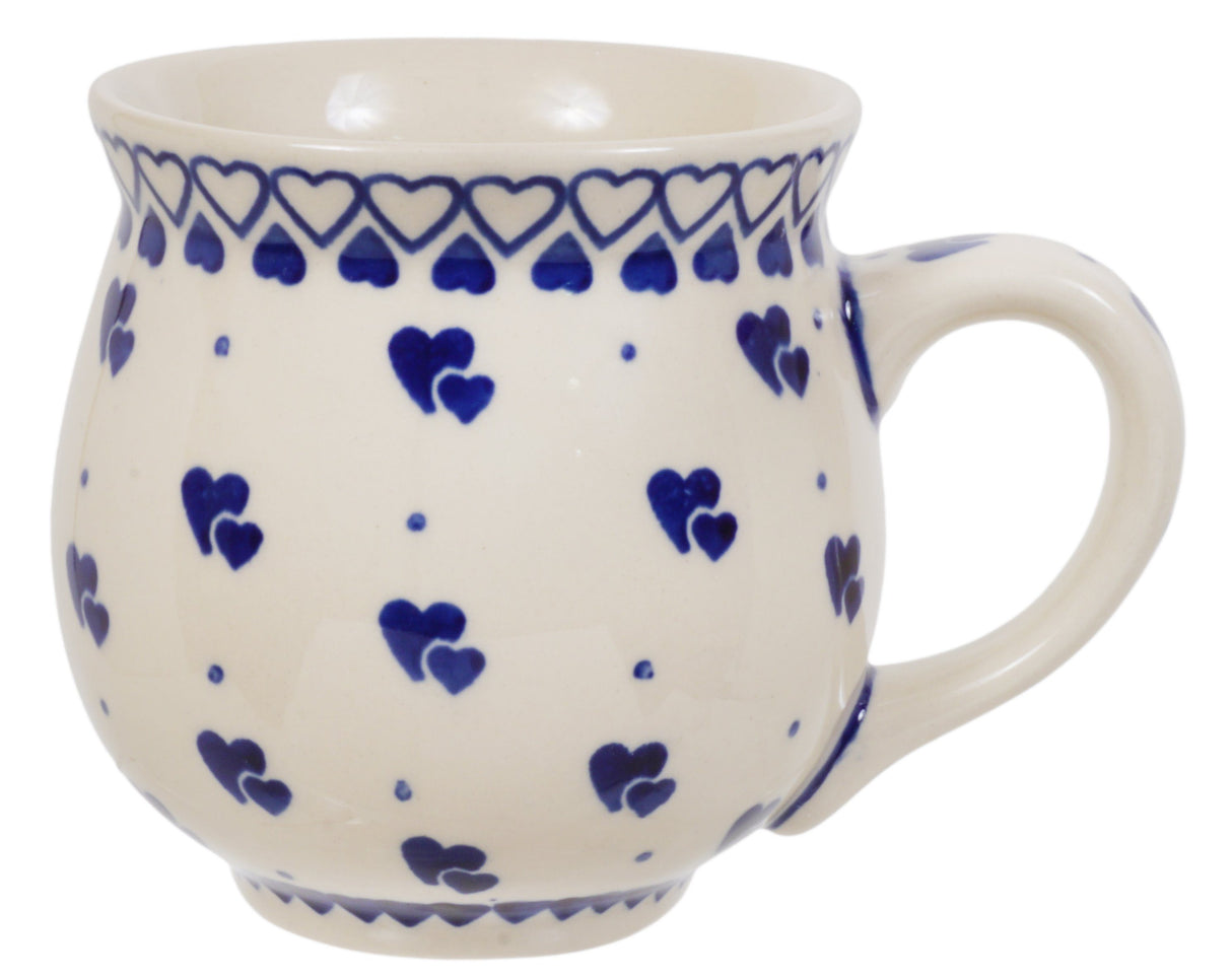 Mug, Belly Mug, 16 oz Large in "Heart-2-Heart" by Manufaktura | K068T-SE