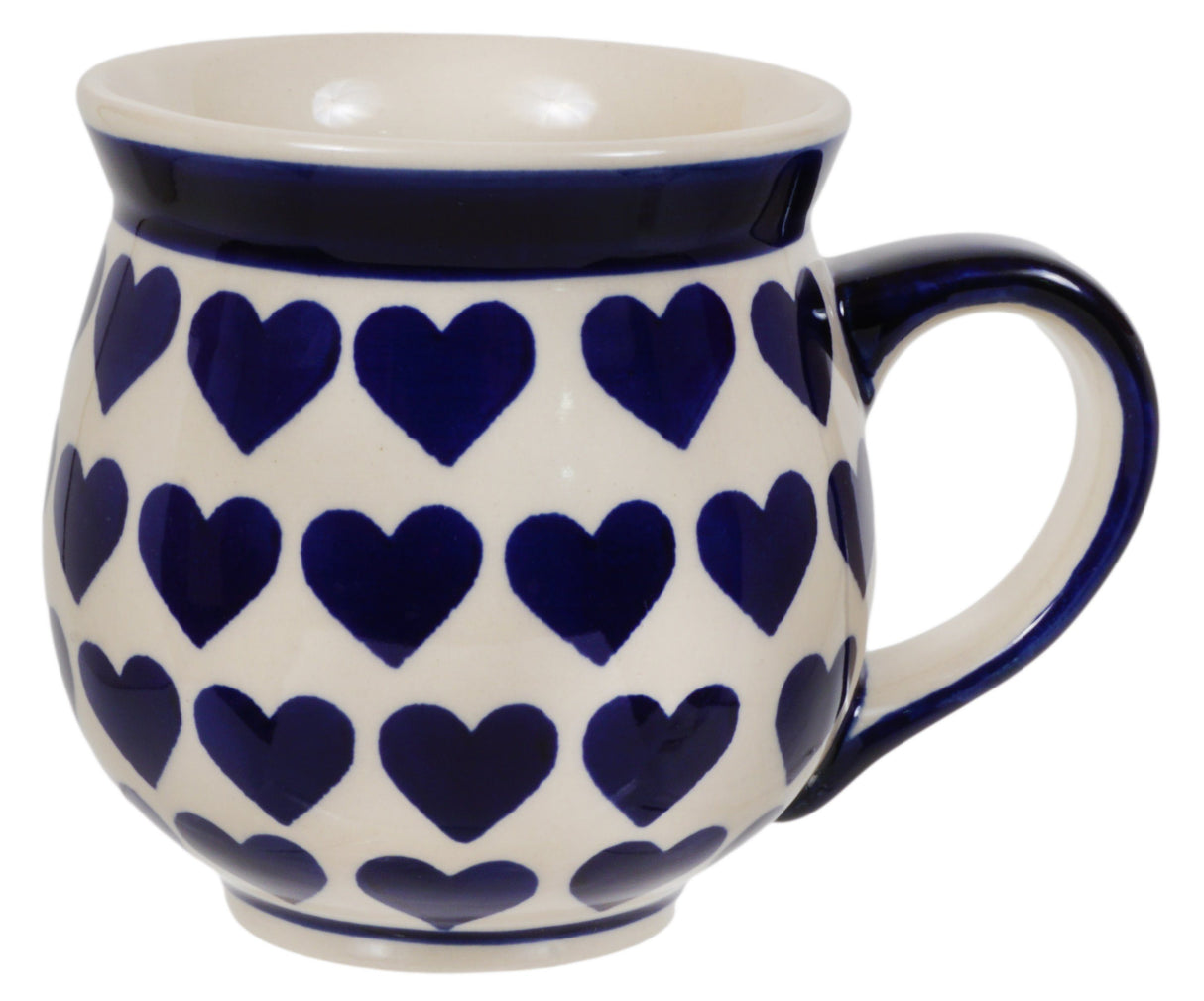 Mug, Belly Mug, 16oz Large in "Whole Hearted" by Manufaktura | K068T-SEDU