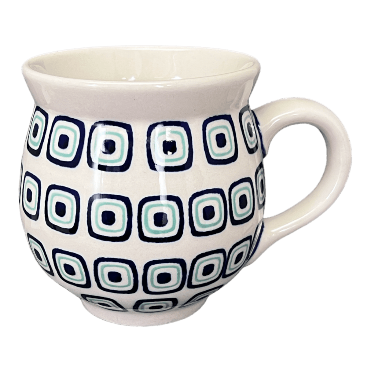 Mug, Belly Mug, 16oz Large in "Green Retro" by Manufaktura | K068U-604A