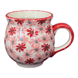 Mug, Belly Mug, 16 oz Large in "Scarlet Daisy" by Manufaktura | K068U-AS73