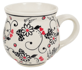 Mug, Belly Mug, 16oz Large in "Night Garden" by Manufaktura | K068U-BL02