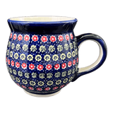 Mug, Belly Mug, 16oz Large in "Rings of Flowers" by Manufaktura | K068U-DH17