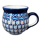 Mug, Belly Mug, 16 oz Large in "Blue Diamond" by Manufaktura | K068U-DHR