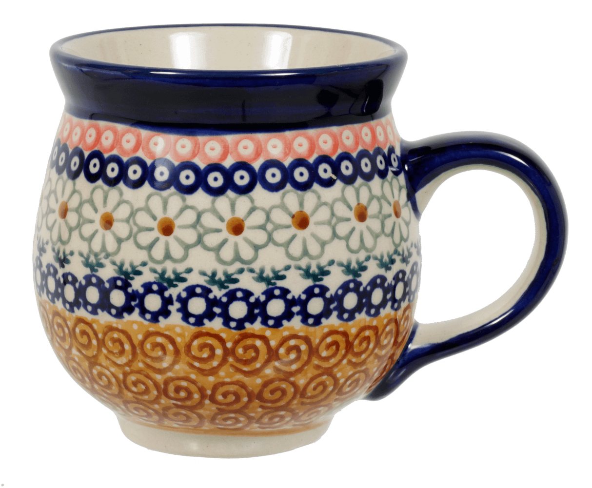 Mug, Belly Mug, 16 oz Large in "Chocolate Swirl" by Manufaktura | K068U-EOS