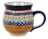 Mug, Belly Mug, 16 oz Large in "Chocolate Swirl" by Manufaktura | K068U-EOS