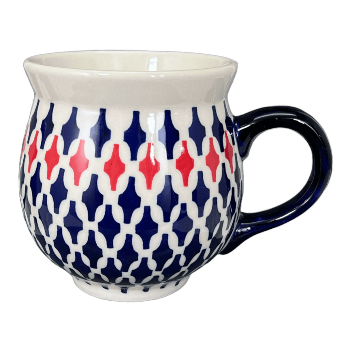 Mug, Belly Mug, 16oz Large in "Shock Waves" by Manufaktura | K068U-GZ42