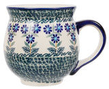 Mug, Belly Mug, 16oz Large in "Blossoms on the Green" by Manufaktura | K068U-J126