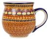 Polish Pottery Large Belly Mug (Desert Sunrise) | K068U-KLJ at PolishPotteryOutlet.com
