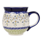 Mug, Belly Mug, 16oz Large in "Garden Stroll" by Manufaktura | K068U-P316