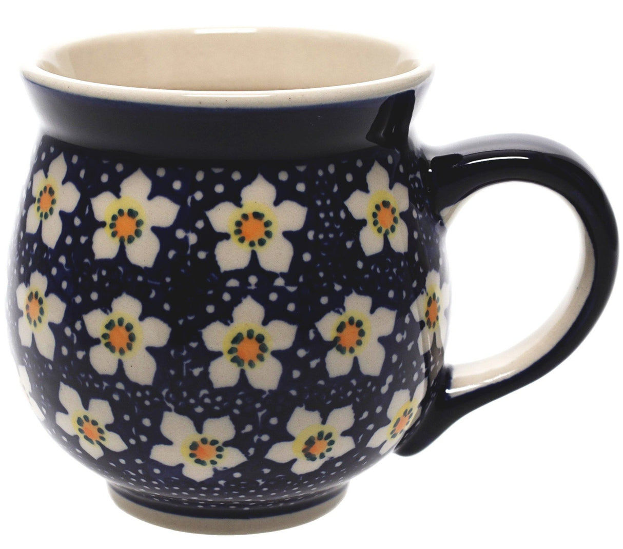 Mug, Belly Mug, 16oz Large in "Paperwhites" by Manufaktura | K068T-TJP