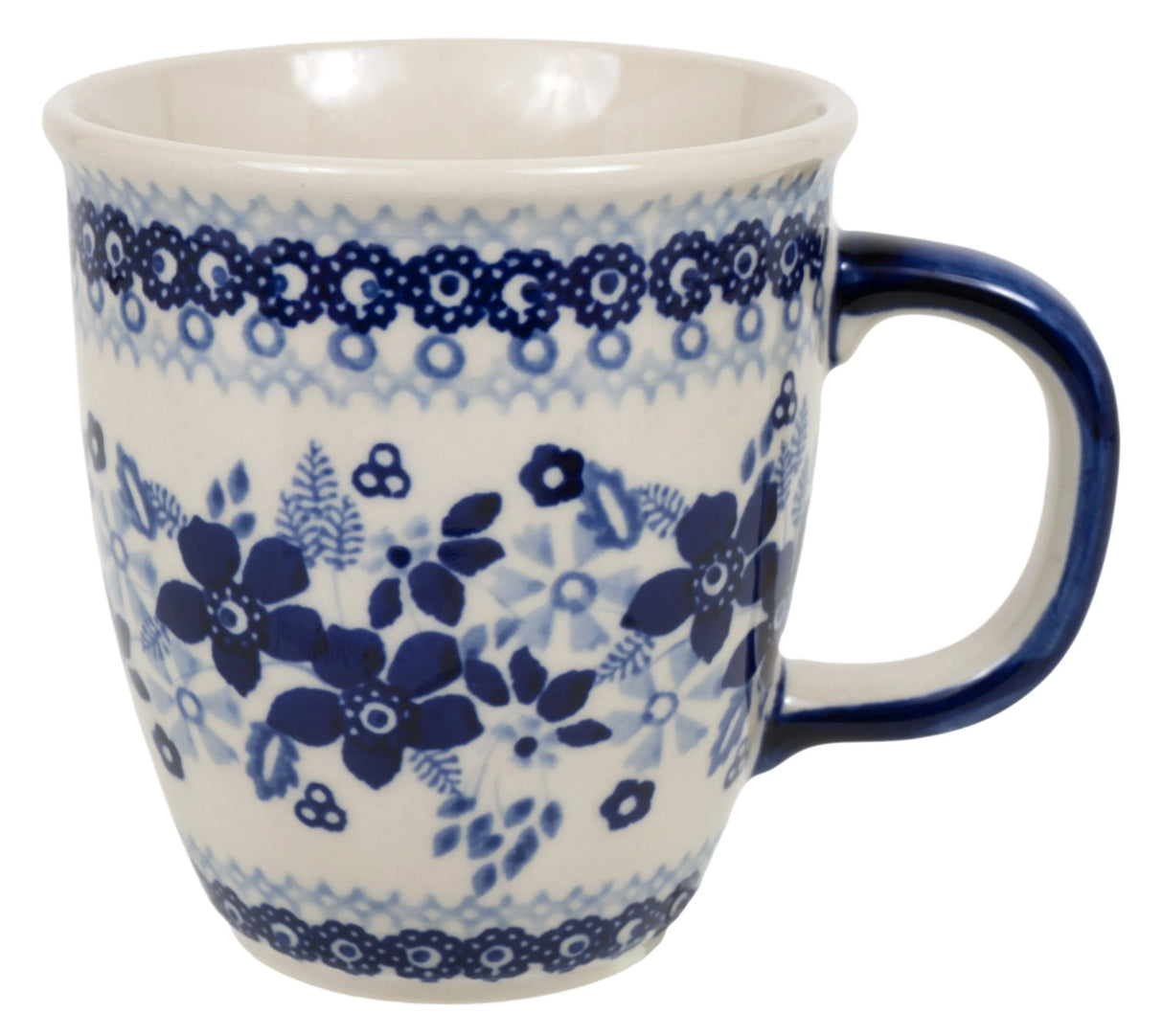 Mug, Mars Mug, 10oz Small in "Duet in Blue" by Manufaktura | K081S-SB01