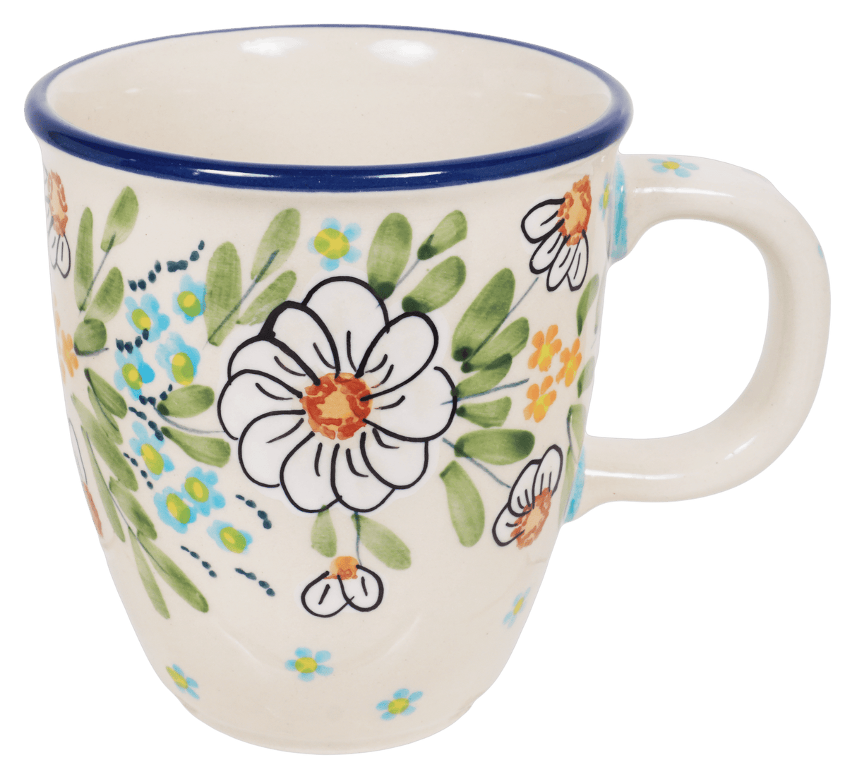 Mug, Mars Mug, 10oz Small in "Daisy Bouquet" by Manufaktura | K081S-TAB3