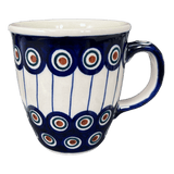 Mug, Mars Mug, 10oz Small in "Peacock in Line" by Manufaktura | K081T-54A