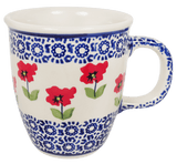 Mug, Mars Mug, 10oz Small in "Poppy Garden" by Manufaktura | K081T-EJ01