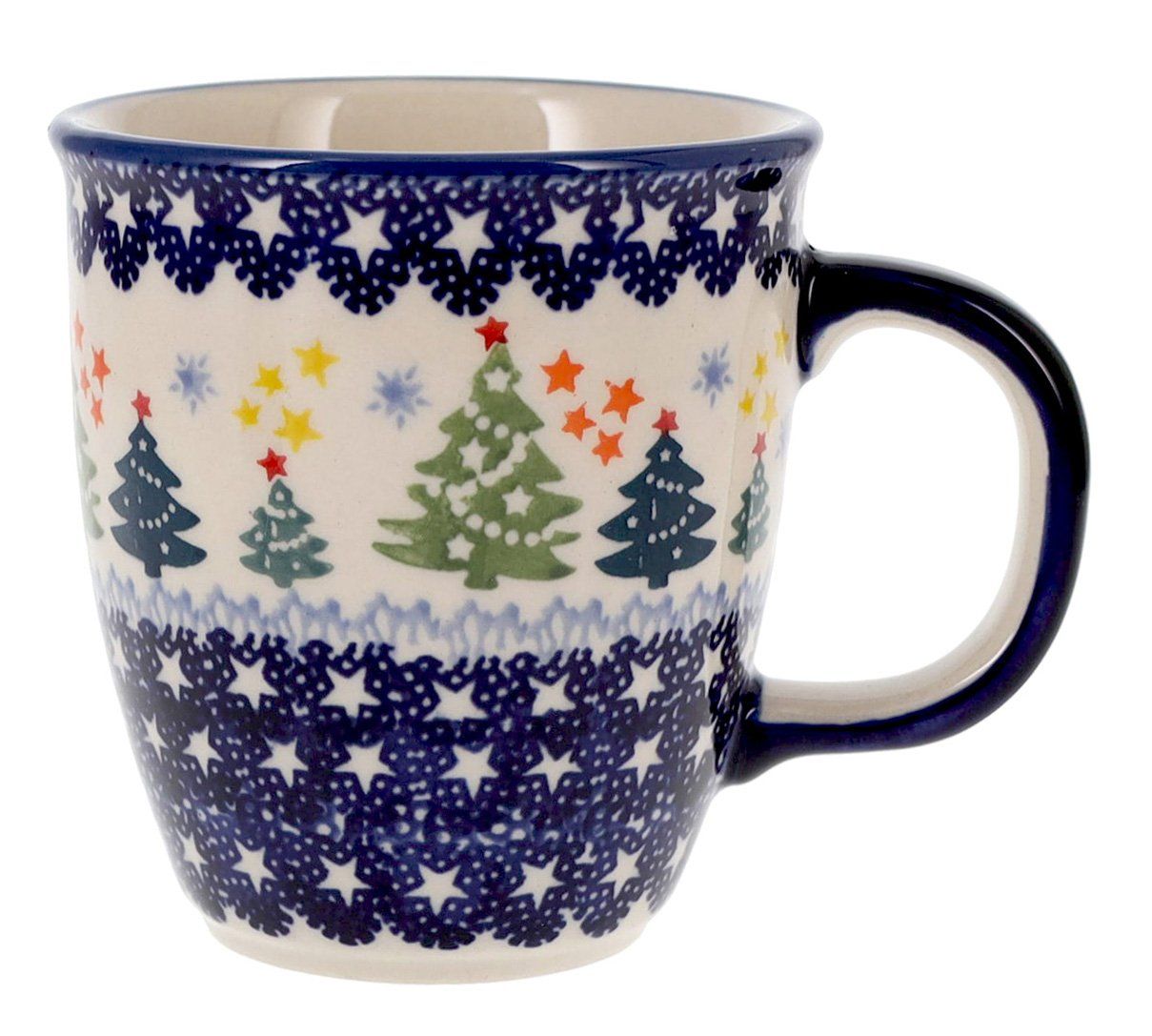 Mug, Mars Mug, 10oz Small in "Festive Forest" by Manufaktura | K081U-INS6