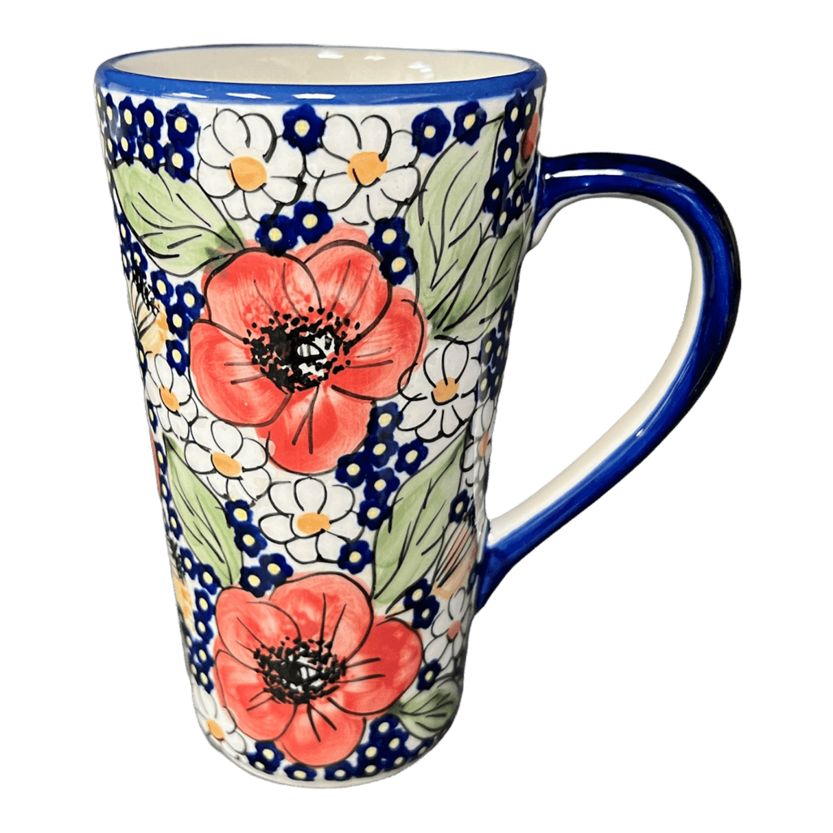 Mug, John's Mug, 12 oz in "Poppies & Posies" by Manufaktura | K083S-IM02