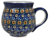 Polish Pottery Medium Belly Mug (Olive Orchard) | K090S-DZ at PolishPotteryOutlet.com
