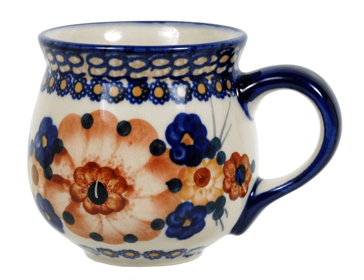 Mug, Belly Mug, 10oz Medium in "Bouquet in a Basket" by Manufaktura | K090S-JZK