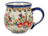 Mug, Belly Mug, 10oz Medium in "Poppy Persuasion" by Manufaktura | K090S-P265