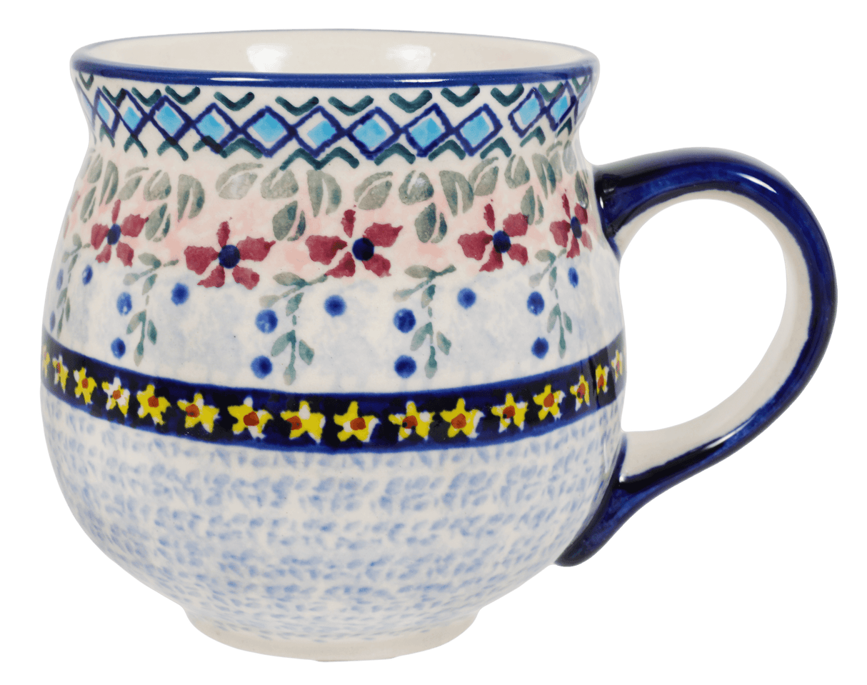 Mug, Belly Mug, 10oz Medium in "Lilac Fields" by Manufaktura | K090S-WK75