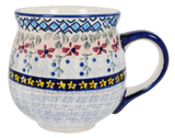 Mug, Belly Mug, 10oz Medium in "Lilac Fields" by Manufaktura | K090S-WK75