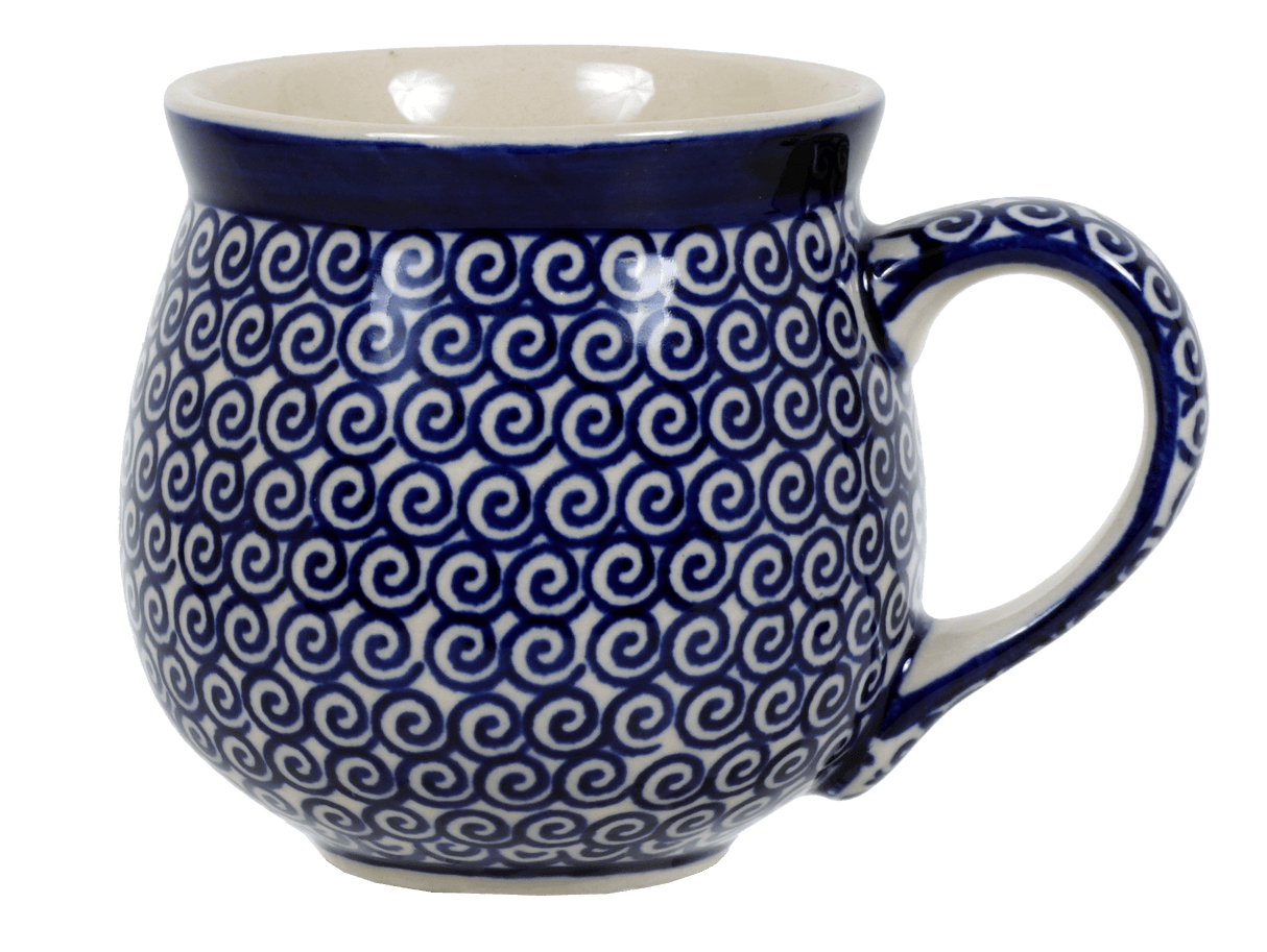 Mug, Belly Mug, 10 oz Medium in "Riptide" by Manufaktura | K090T-63